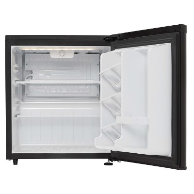 Danby 1.7 cu. ft. Black Compact Refrigerator with Glass Shelves