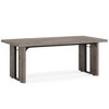 Resenkos Rectangular Dining Table, 71" Farmhouse Breakfast Table for 6 to 8 People,Gray - 3 of 4