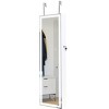 Gulches Full Mirror Jewelry Storage Mirror Cabinet With LED Lights Can Be Hung On The Door Or Wall - 4 of 4