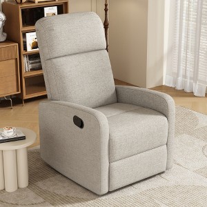 Modern Manual Recliner Chair with Adjustable Backrest, 3 Recline Positions, Living Room Home Theater - 1 of 4