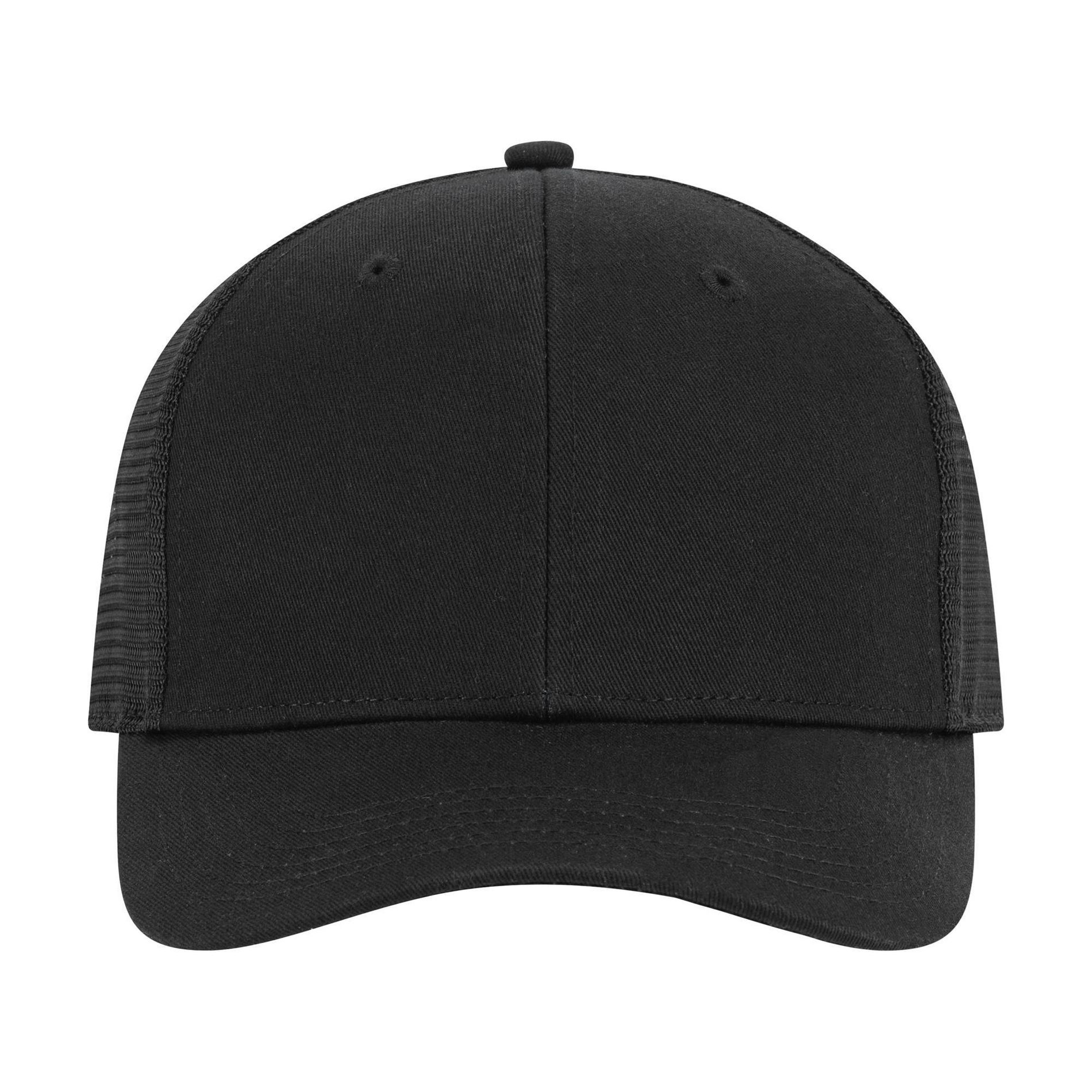 Pro Player Adult Polyester Baseball Hats - Black