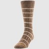 GOLDTOE Signature Collection Men's Striped Camp Sunday Socks - Green/Cream 6-12.5 - 3 of 4