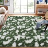 Ultra-Soft Shag Area Rug with Modern Cow Print, Thick Plush Fluffy Carpet, Non-Slip for Living Room, Bedroom, Kids Room or Dorm Home Decor. - 2 of 4