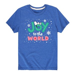 Boys' - Peanuts - Holiday Short Sleeve Graphic T-Shirt - 1 of 4
