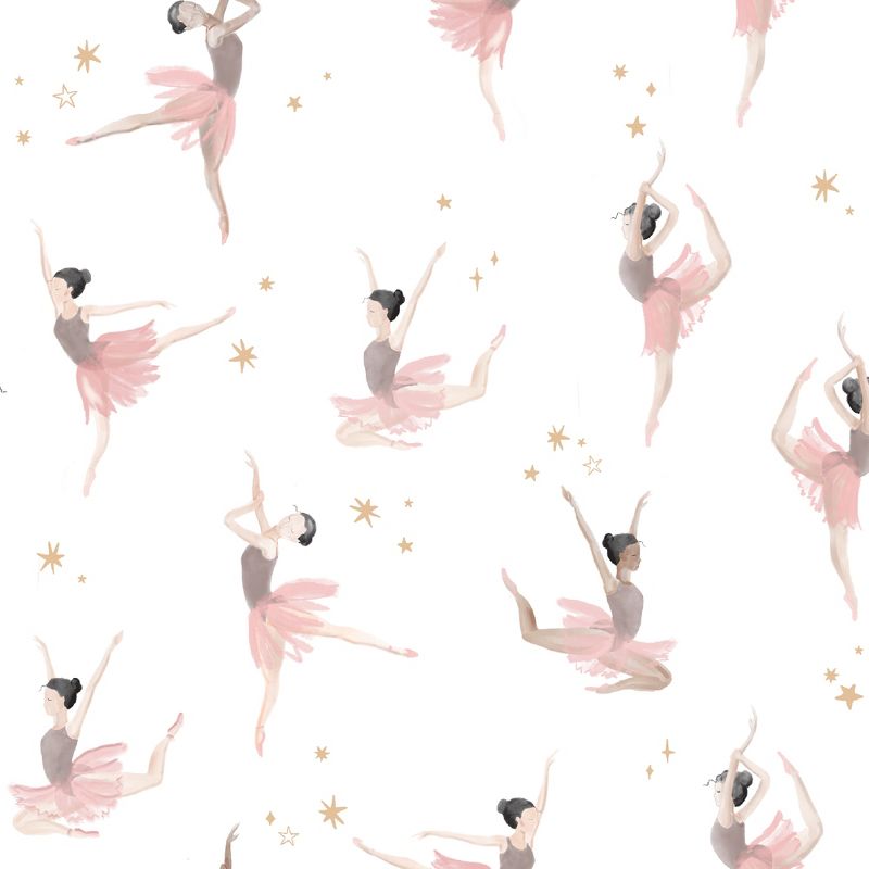 Lambs & Ivy Ballerina Baby Breathable 100% Cotton Fitted Crib Sheet - White, 5 of 6