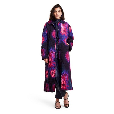 Women's Floral Print Quilted Jacket - Rachel Comey x Target Black XXS