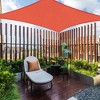 Yescom 12x12 Ft 97% UV Block Square Sun Shade Sail Heavy Duty HDPE Canopy Patio Lawn Red - 2 of 4