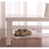 NicBex Shoe Rack Bench Shoe Storage Organizer Seating Bench Solid Wood Shoe Bench with Storage for Entryway Bedroom - 4 of 4