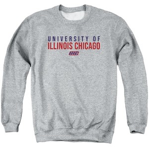 University of Illinois Chicago Official Stacked Adult Crewneck Sweatshirt - 1 of 4