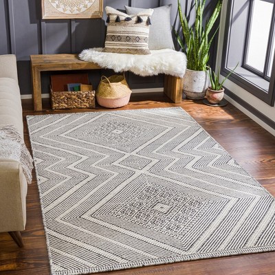 Southern View 2' x 3' Gray Wool Area Rug