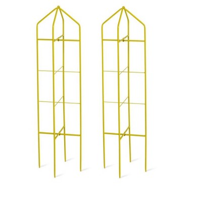 Medium Zenith Folding Garden Supports Set of 2 - yellow - Gardener's Supply Company