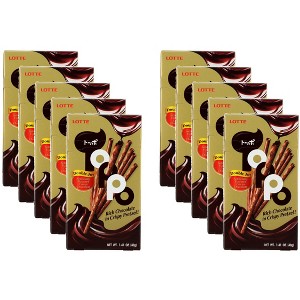 Lotte Pretzel Stick Cocoa Chocolate Topo - Case of 10 - 1.41 oz - 1 of 2
