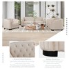 41.5" Velvet Accent Chair with Removable Cushion - Modern Single Sofa for Living Room, Bedroom & Small Spaces, Durable Wood Frame & Soft Fabric - 2 of 4