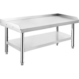 Acekool Stainless Steel Equipment Grill Stand Table, Adjustable Legs, Edge Baffle, Heavy Duty Shelf, Kitchen Prep Station - 1 of 4
