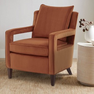 Comfort Pointe Questa Velvet Accent Arm Chair - 1 of 4