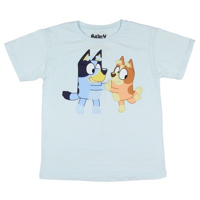 Bluey Girl's Dancing Bluey Bingo Kids Crewneck Short Sleeve T-Shirt