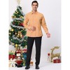 Lars Amadeus Men's Button Down Long Sleeves Gingham Plaid Dress Shirts - 3 of 4
