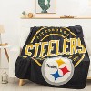 NFL Pittsburgh Steelers Fleece Throw Blanket, 50" x 60" - 4 of 4