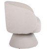 NicBex Modern Swivel Accent Chair, Faux Fur Arm Chair with Wood Base, Barrel Living Room Chair for Bedroom - 4 of 4