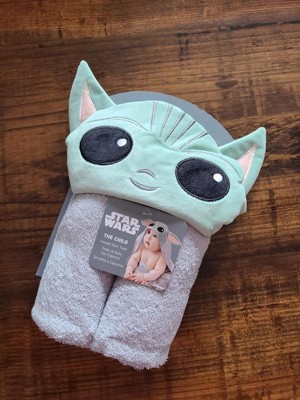 Lambs Ivy Star Wars The Child baby Yoda grogu Gray Hooded Baby Bath Towel Target