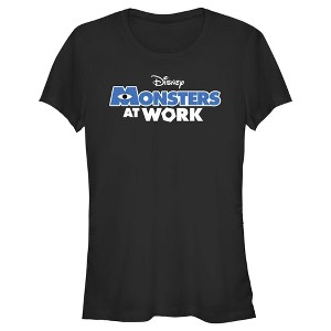 Juniors Womens Monsters at Work Classic Logo Tee T-Shirt - 1 of 4