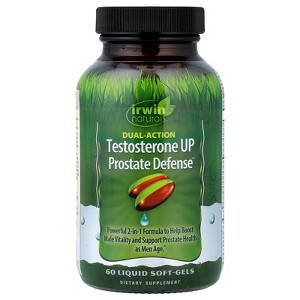 Irwin Naturals Testosterone UP Prostate Defense™, Dual-Action, 60 Liquid Soft-Gels - 1 of 4