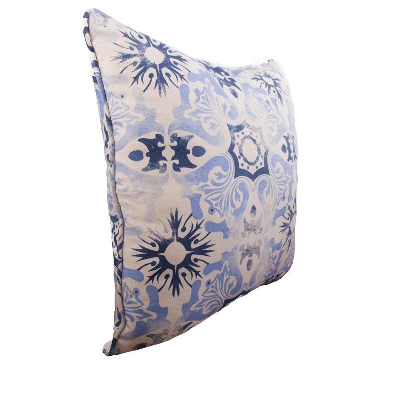 C&F Home 18" x 18" Blue Tile Woven Throw Pillow, 2 of 5