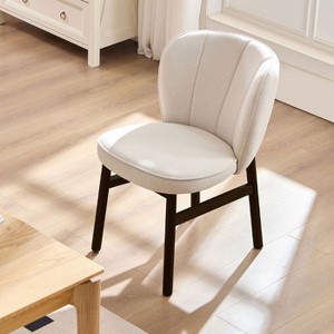 CAVINAS Counter Height Chairs with Ash Wood Legs and Cushioned Seat, Ergonomic Backrest, Upholstered Kitchen Chairs - 1 of 4