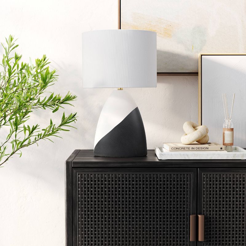 Modern Table Lamp Black/White - Threshold™, 4 of 9