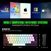 RISOKEYS 60% wired game keyboard, RGB backlit ultra-small keyboard, waterproof portable, computer/MAC game keyboard (White) - 4 of 4