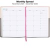 2026 Planner Calendar, 8"x10" : Includes 14 Months (Nov 2025-Dec 2026) / 2026 Weekly Organizer (Pink/Black) - 3 of 4