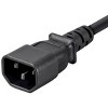 Monoprice Extension Cord - 10 Feet - Black | IEC 60320 C14 to IEC 60320 C13, 14AWG, 15A/1875W, 3-Prong - 4 of 4
