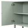 Okak Buffet Cabinet with Arched Groove Design 4-Door Layout Kitchen Sideboard with Curved Bottom Doors - 4 of 4
