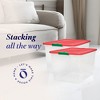 Homz Secure Latch Large Clear Stackable Storage Container w/ Lid - 2 of 4