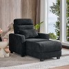Chaise Lounge Chair,Electric Lounge Chair With Adjustable Backrest,Pillow,Wireless Charging And Cup Holder,Armchair For Living Room-Cuddlewood - 3 of 4