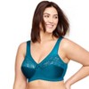 Glamorise Womens MagicLift Original Support Wirefree Bra 1000 Dark Teal 52F