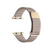 Posh Tech Riley Magnetic Leather Band for Apple Watch - Beige - 2 of 4