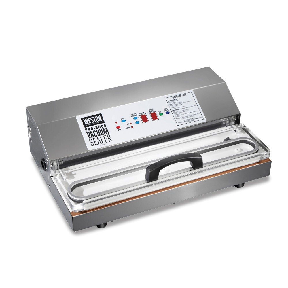 Photos - Vacuum Sealer Weston  Professional 3000Ss 65-0401-W: Pro-3000 Food Sealer Machine, Vacuum Seal Chamber, Black 
