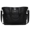 ELLE Luggage Voyage 25L Twill and Vegan Leather Weekender Tote Bag - 3 of 4