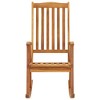 vidaXL Rocking Chair, Outdoor Rocking Chair with Cushions, Wooden Rocking Chair for Garden Balcony Backyard, Retro Style, Solid Wood Acacia - 3 of 4