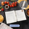 AuldHome Design Farmhouse Black Cookbook Recipe Binder; Rustic Enamel Style Metal 3-Ring Binder for Family Recipes Etc. - 4 of 4