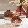 Sullivans 6.75" & 9.75" Warm Taupe Swirl Glass Vases Set of 2 - image 4 of 4