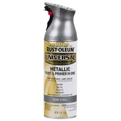 Rust-Oleum 6pk 11oz Universal Metallic Spray Paint Dark Steel