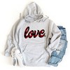 Simply Sage Market Women's Graphic Hoodie Buffalo Plaid Love - 2 of 2
