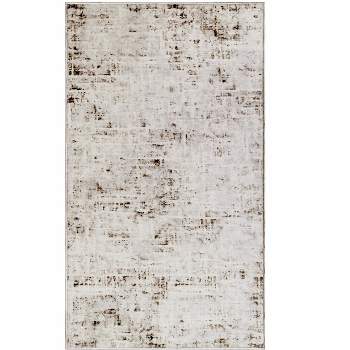 Distressed Contemporary Abstract Modern Indoor Runner or Area Rug by Blue Nile Mills