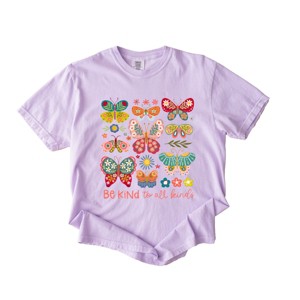 Simply Sage Market Be Kind To All Kinds Butterfly Garment Dyed Tee - 1 of 4