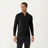 Anna-Kaci Active Men's Long Sleeve Quarter Zip Athletic Top with Mock Neck and Stretch Performance Fabric - 2 of 4