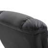 PU Leather Massage Recliner Chair with Ottoman, 360¡ã Swivel Recliner and Footstool, Side Pocket and Remote Control - 4 of 4