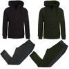 Galaxy R.P. Collection Men's Modern Fit  Full Zip Polar Fleece Hoodie and Jogger 2-Piece Set - 2 Pack - 2 of 2