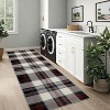 Washable Non-Slip Runner Rug - Plaid Hallway, Kitchen, Entryway Mat - Stain Resistant Farmhouse Carpet - 4 of 4